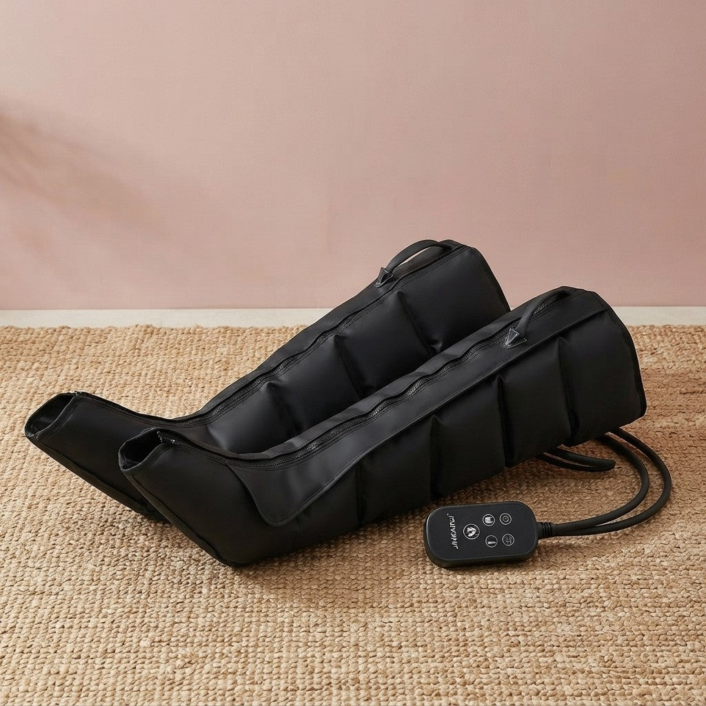 Mobi Full-Wrap Electric Air Compression Leg Massager with Smart Remote & Heat Relief